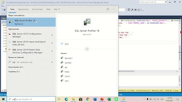 Traza y manejo de errores - SQL Server Management Studio, SQL Profiler