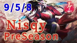 C9 Nisqy Akali TOP vs LeBlanc Patch 9.1