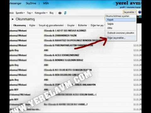 Hotmail'de istenmeyen siteleri engelleme.wmv