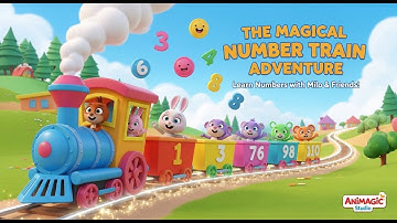The Magical Number Train Adventure | Learn Numbers for Kids | Animagic Studio