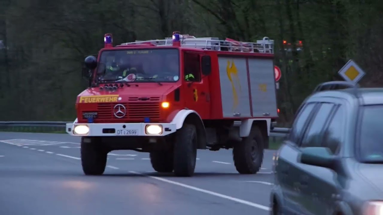 Einsatzfahrten beim Waldbrand in Horn Bad Meinberg