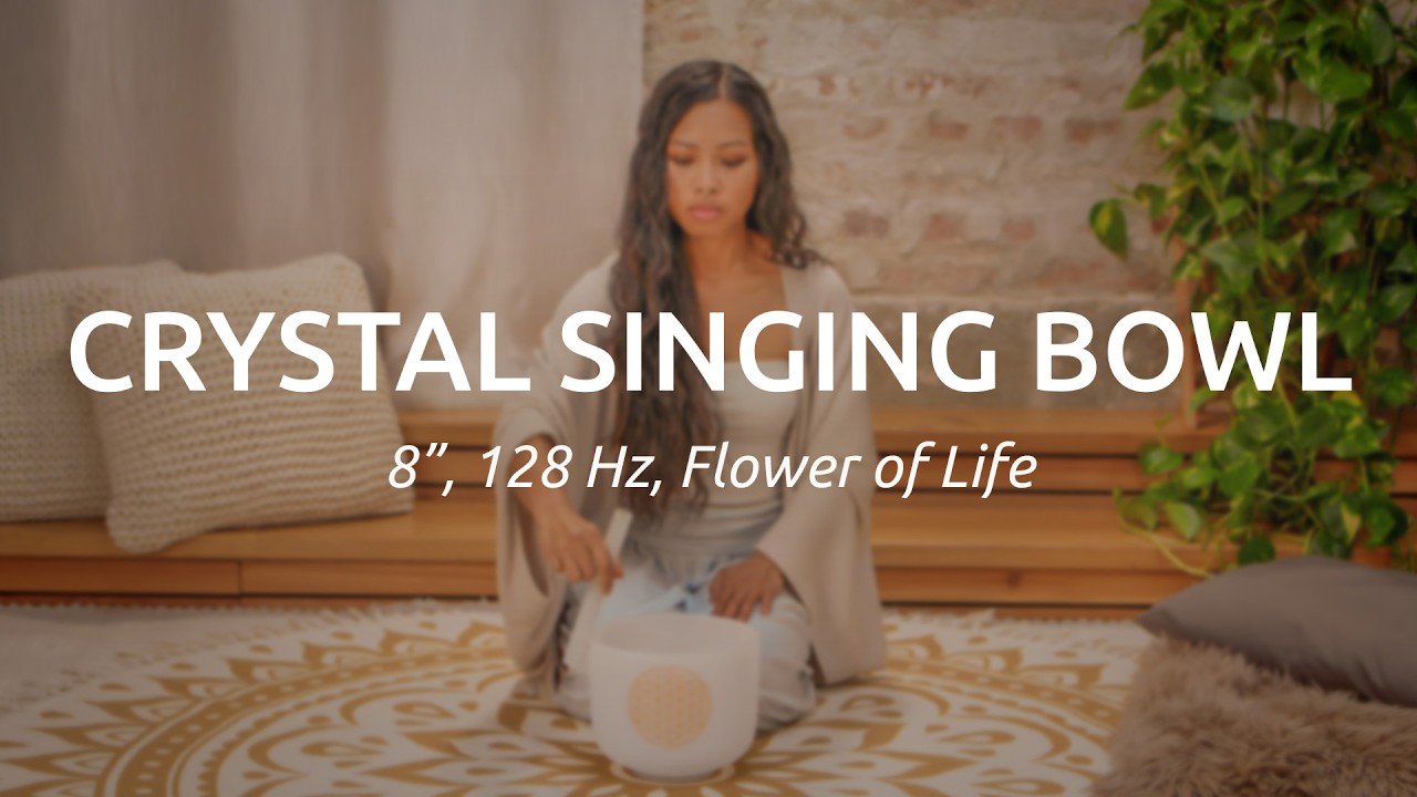 MEINL Sonic Energy Crystal Singing Bowl Flower of Life [C5 512Hz