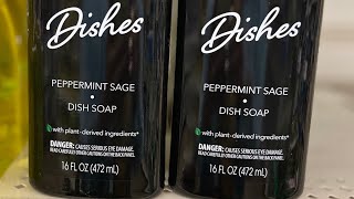 Dishes PEPPERMINT SAGE DISH SOAP Review | DISH SOAP Review