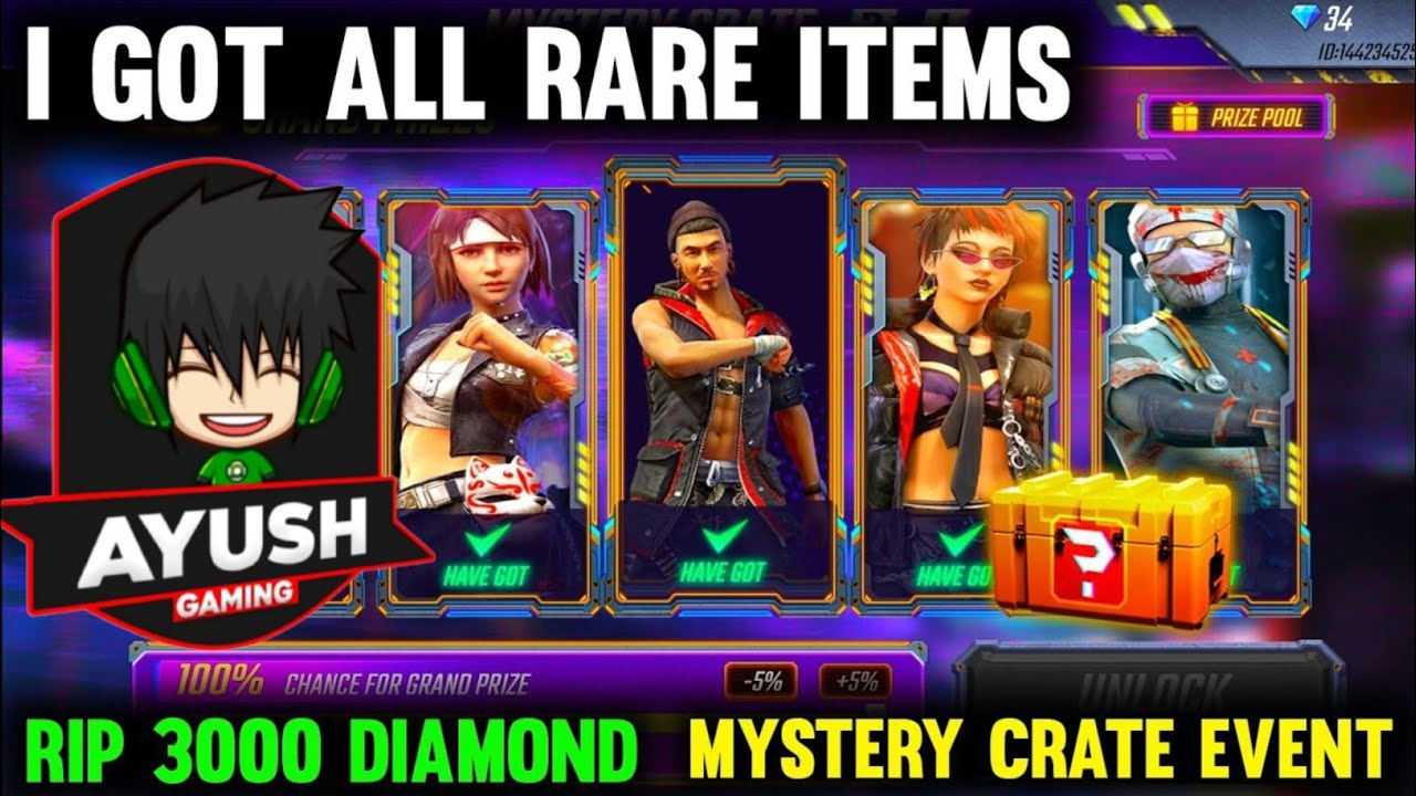 Mystery Crate Event In Free Fire|New Mystery Crate Event In Free Fire.