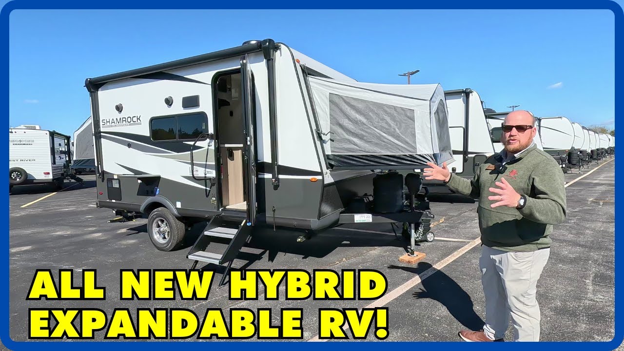 ПЕРВЫЙ ВЗГЛЯД! Совершенно новая гибридная компоновка! Forest River Flagstaff Shamrock 17E 2025 года