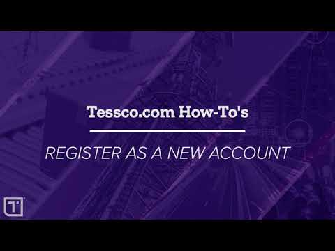 How to Register as a New Account on Tessco.com - video from TESSCO Technologies