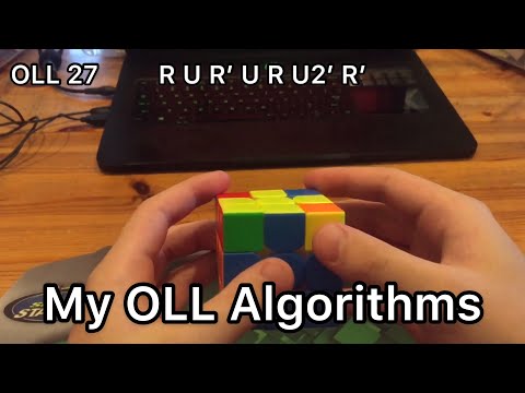 All My OLL Algorithms And Executions!