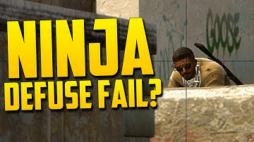 NINJA DEFUSE FAIL! - CSGO Funny Moments Competitive Game