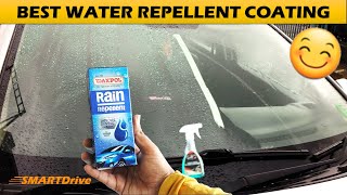 Rain Repellent for car glass : Unboxing, review : Driving in rains