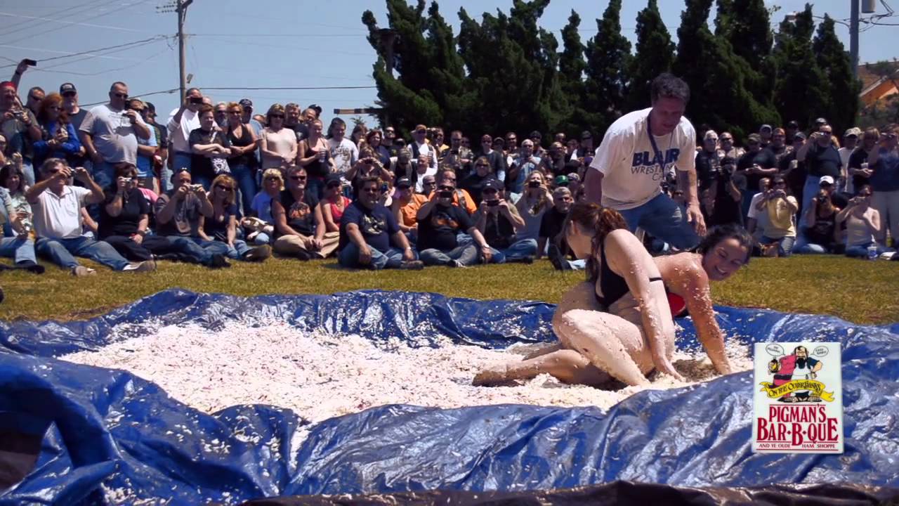 NSFW Pigmans Bikini Coleslaw Wrestling OBX Bike Week 2012 YouTube