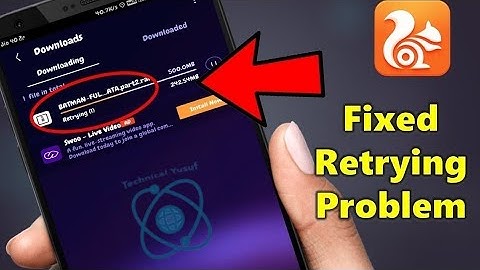 How to Fix UC Browser Download Retrying Issue||resume download solution|