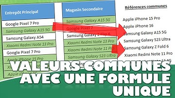 Comment comparer facilement deux listes avec une simple formule Excel ?