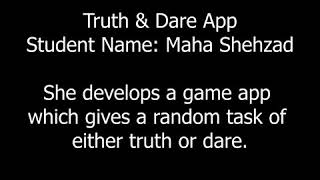 Truth and Dare Game App | Student's performance | ~U-Tech screenshot 4