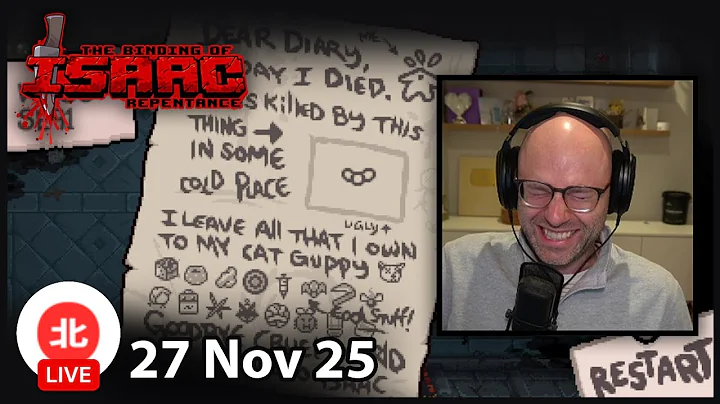 The Binding of Isaac: Repentance - 27 Nov 2025 - Unofficial Northernlion VOD without Chat