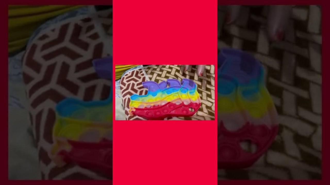 Jumbo Pop it Fidget toy - Big Rainbow push bubblesensory toys - ASMR -REVIEW - Blindbags  |satifying