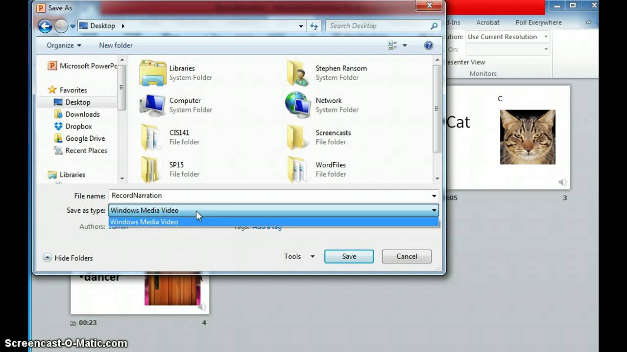 Save PowerPoint As Video YouTube