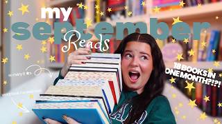 SEPTEMBER READING WRAP UP ⟡ 18 BOOKS?!?! ⟡ WE NEED TO TALK ✩₊˚♡