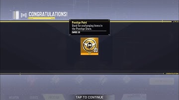 Codm Claiming 40 Prestige Points Via Prestige Tab | S11 Winter War 2