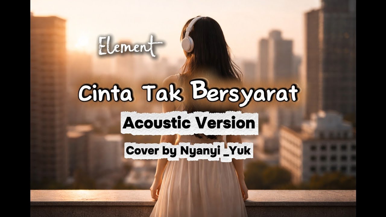 Cinta Tak Bersyarat - Element || Lyrics || Acoustic Version, Cover by Nyanyi _Yuk 