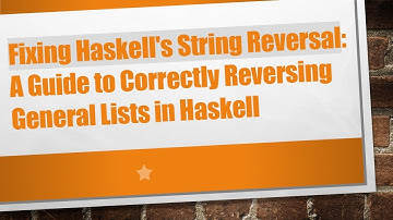 Fixing Haskell