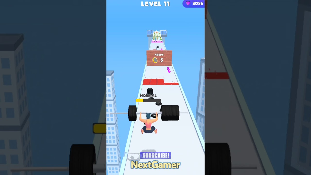 Weight Runner 3D💪Mobile Gameplay By NextGamer (Android,iOS) Level 11 