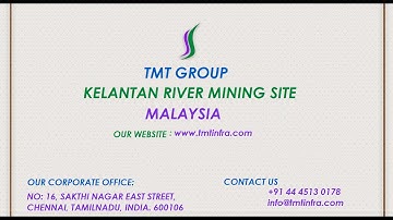 View of TMT Kelantan (Malayasia) river sand mining site