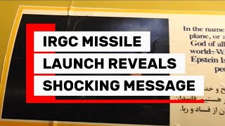 Iran Just Launched Mass Ballistic Missiles Directly Citing The Epstein Island Corruption