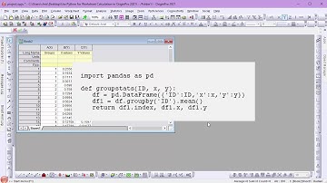 Use Python for Worksheet Calculation in Origin 2021