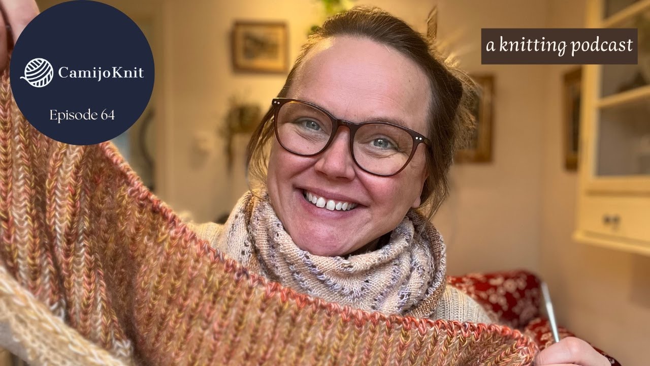 Today at the CamijoKnit podcast Knitting, yarn clubs, my to colored