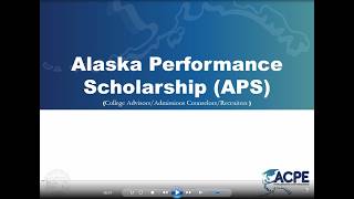 APS Training for College Advisors, Admissions Counselors, & Recruiters