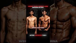 Weight gain/weight loss simple trick💪🔥 #gymmotivation #gymlife #shortsfeed #series #fitness #abs