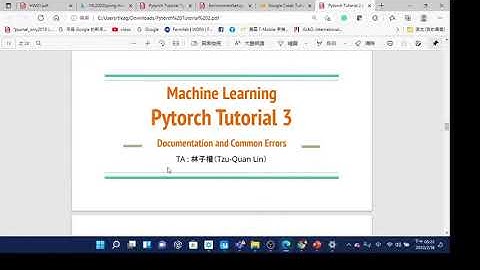 ML 2022 PyTorch Tutorial 2