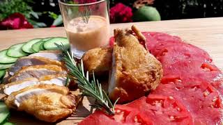 Knuspriges gebratenes Hähnchen. Zubereitet in einen Kazan/Wok