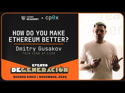 How do you make Ethereum better? | Dmitry Gusakov, Tech Lead at Lido
