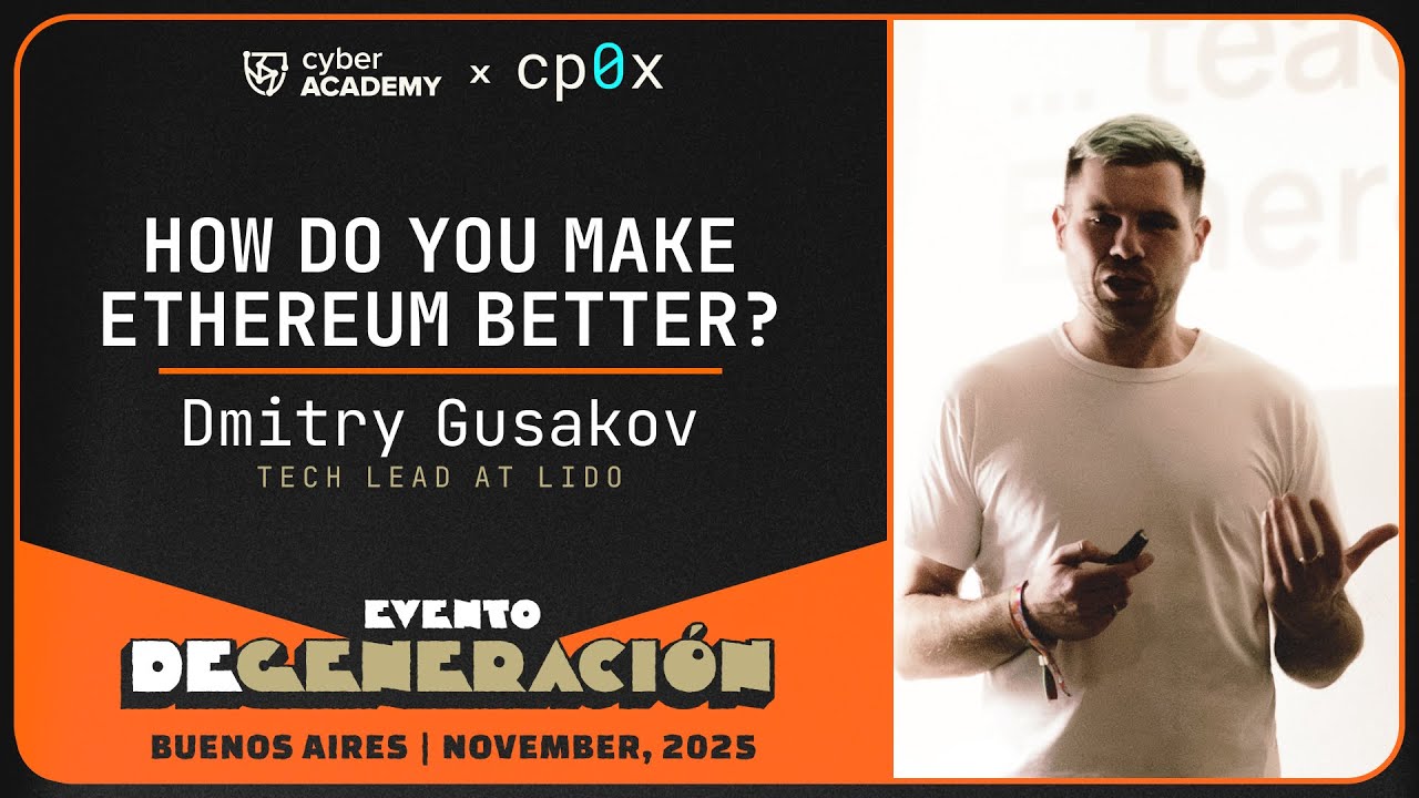 How do you make Ethereum better? | Dmitry Gusakov, Tech Lead at Lido