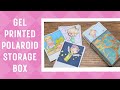 Gel Printed Polaroid Storage Box