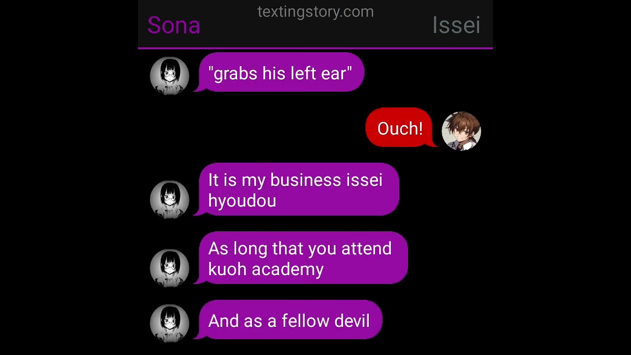 Issei X Sona Texting Story (OneShot)