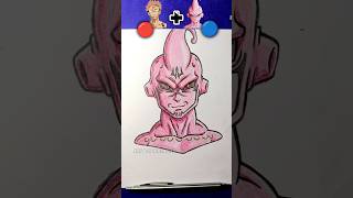 Let's Draw Combination Arts with Kid Buu and Sukuna into 🆕character🔥🤯#trending#drawing #shorts#art
