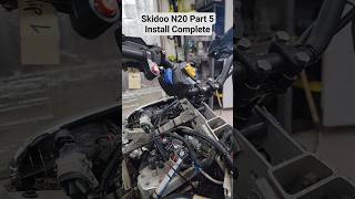 The nitrous install is complete! Quick wiring explanation. #skidoo #snowmobile #nitrous