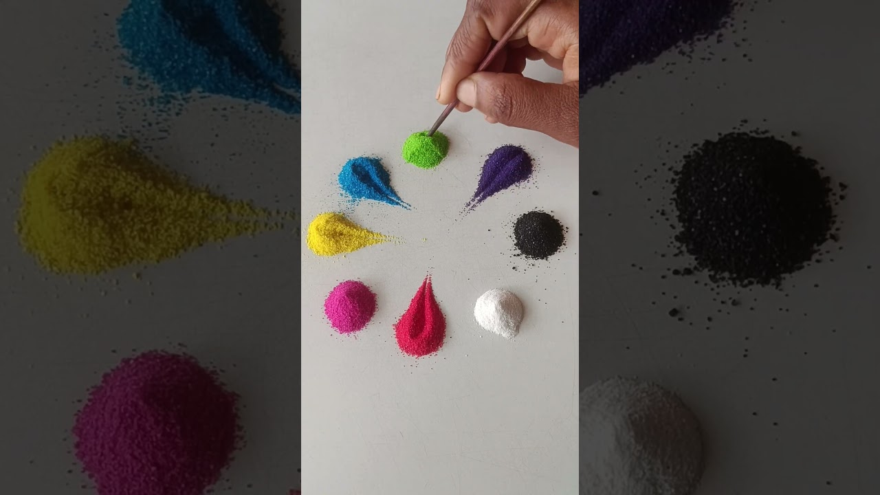 simple Rangoli, satisfying rangoli, Easy rangsatisfying 