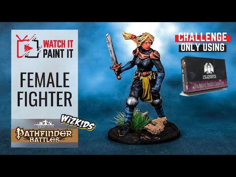 GIVEAWAY!!! - Wizkids : Deep cuts : Pathfinder - Painting Female Fighter (painting challenge)