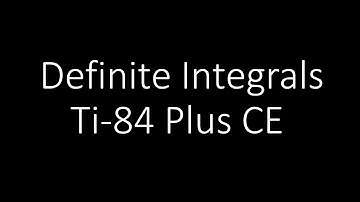 [Graphing Calculator] Definite Integral