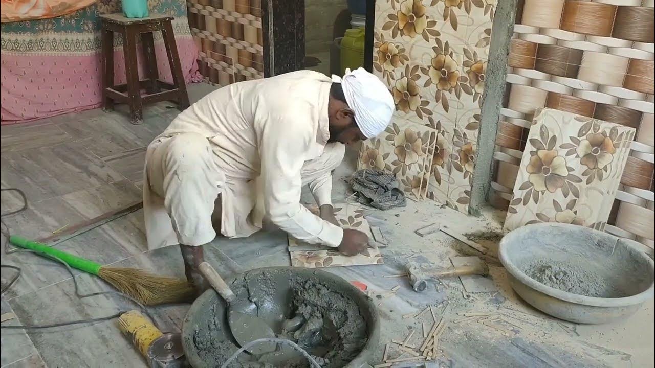 wall tiles fitting Mira Road Mumbai 18 x12.mo 9969659290.... YouTube