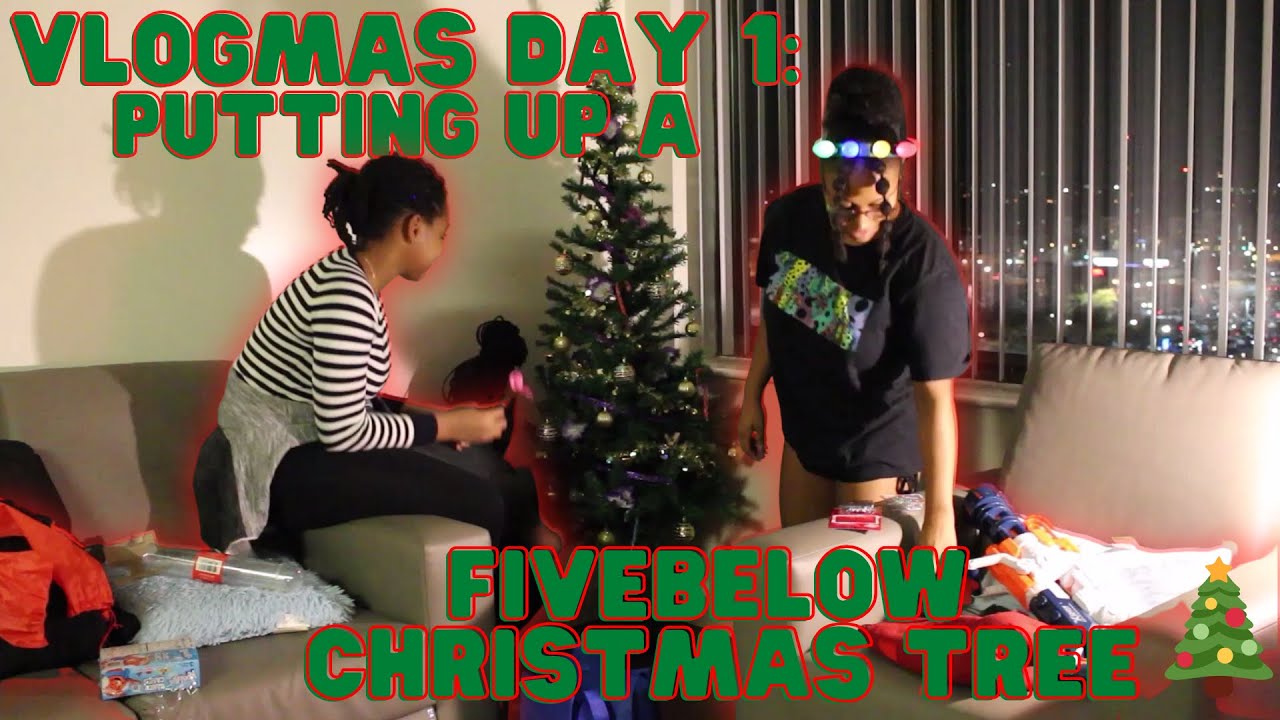 Putting Up My Five Below Christmas Tree | Vlogmas Day One 2022