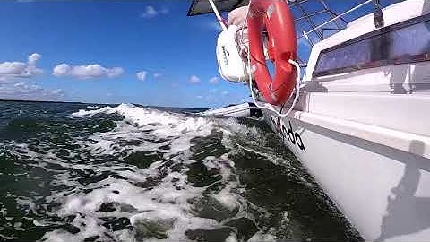 Fast Sailing our Amel Sharki on Florida
