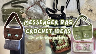 20  Messengerbag crochet ideas *with FREE patterns*
