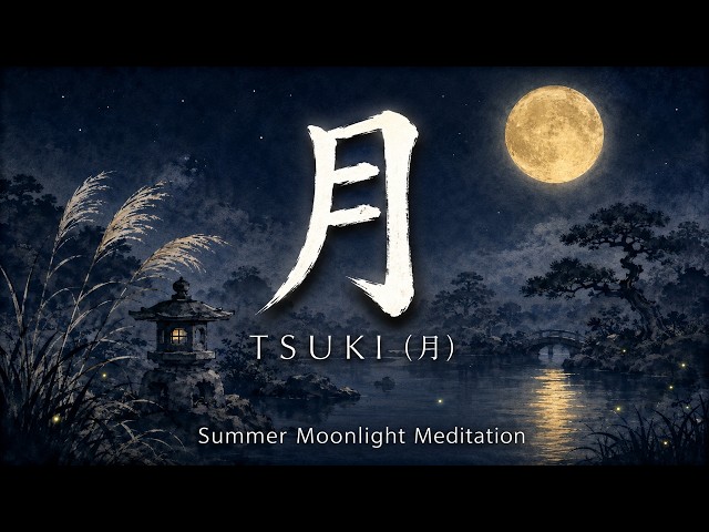 ◆三日月✨◆ TSUKI(月) — Japanese Zen for Summer Moonlight Meditation | 3H