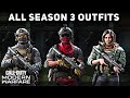 All season 3 operator outfits  uniforms showcase  call of duty modern warfare