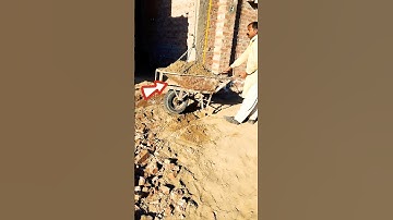 how to load lifting with wheelbarrow #shorts