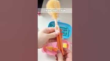 Bộ cọ rửa bình di động mini tiện lợi lắm #mecafechamcon #mebimsua #binhsua #coruabinhsua